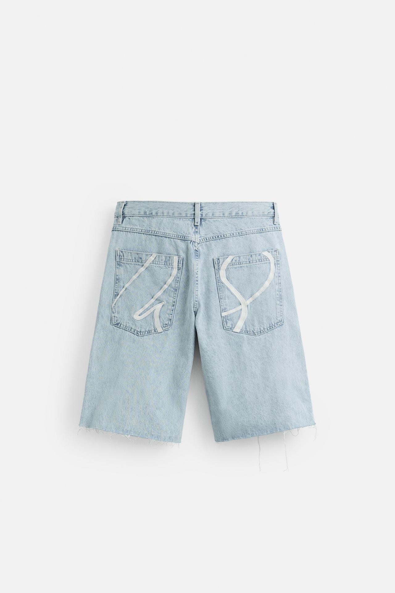 LOOSE-FIT DENIM BERMUDA SHORTS - KANDRA