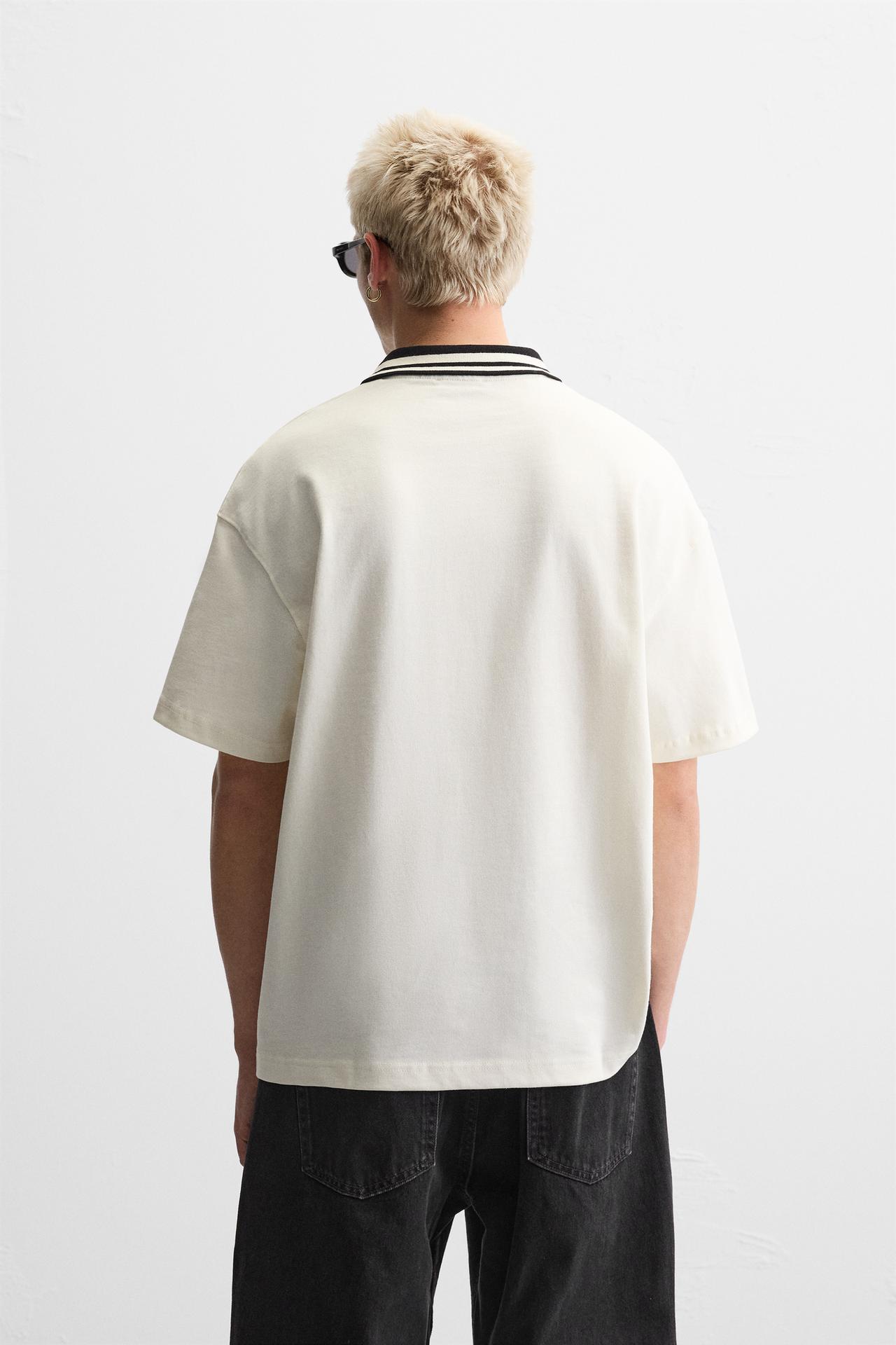 RETRO RUGBY STRUCTURE POLO SHIRT - KANDRA