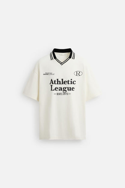 RETRO RUGBY STRUCTURE POLO SHIRT - KANDRA