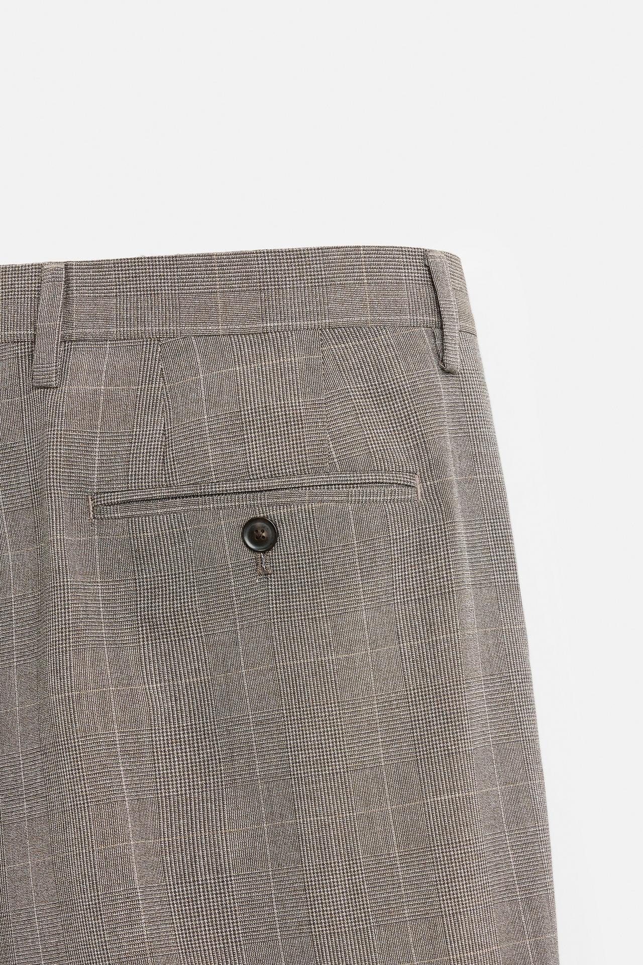 PLAID SUIT PANTS - KANDRA