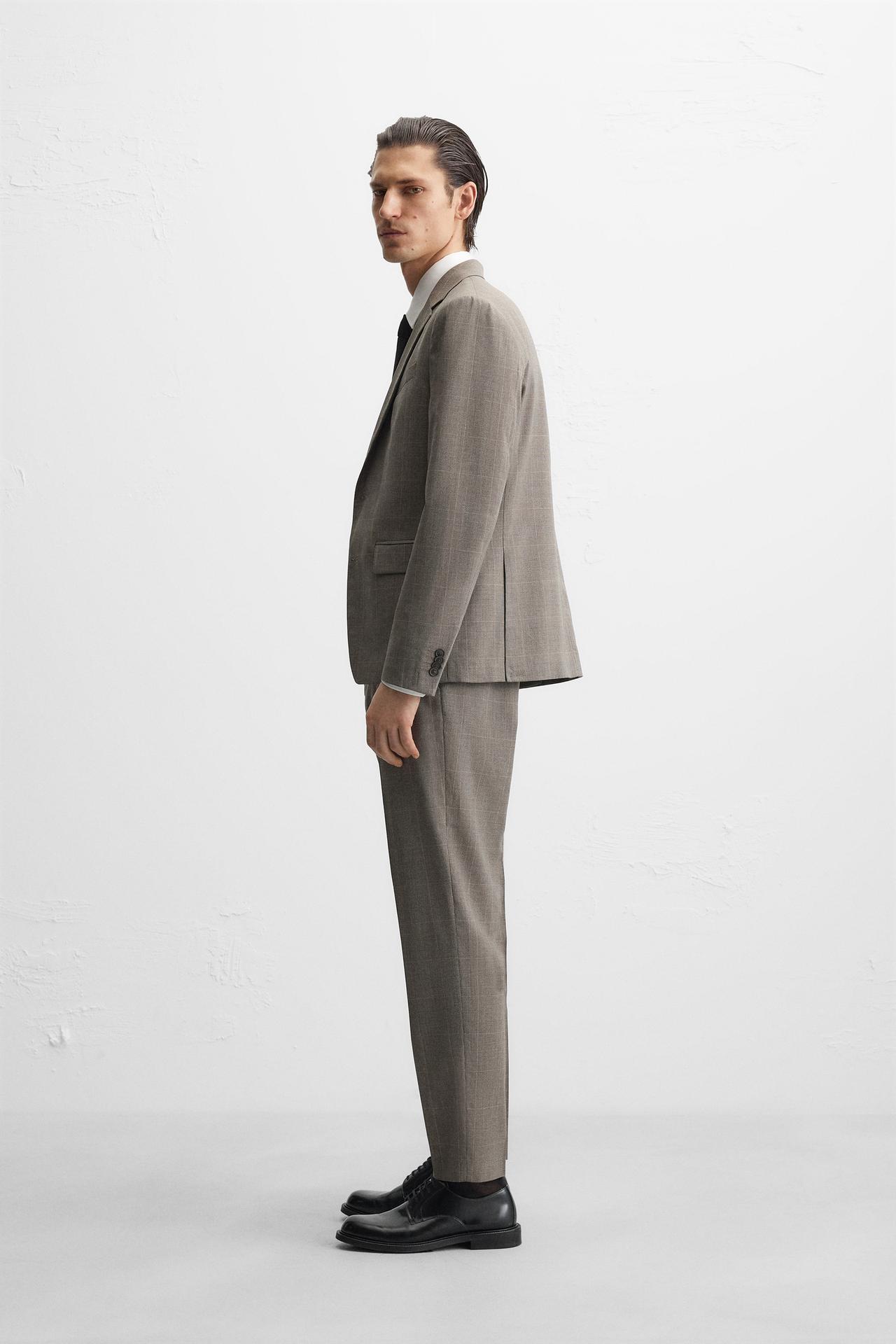 PLAID SUIT PANTS - KANDRA