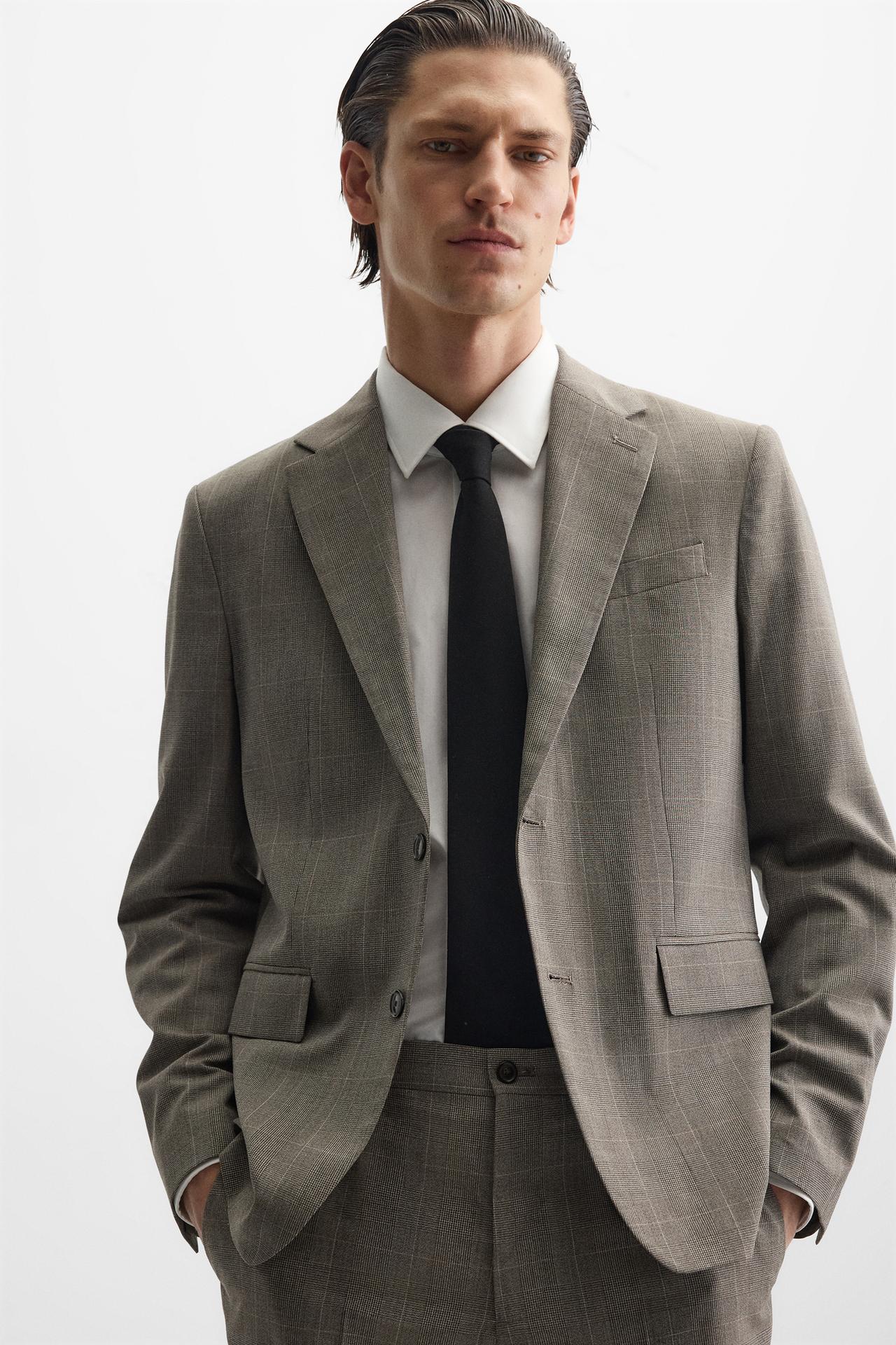 PLAID SUIT BLAZER - KANDRA