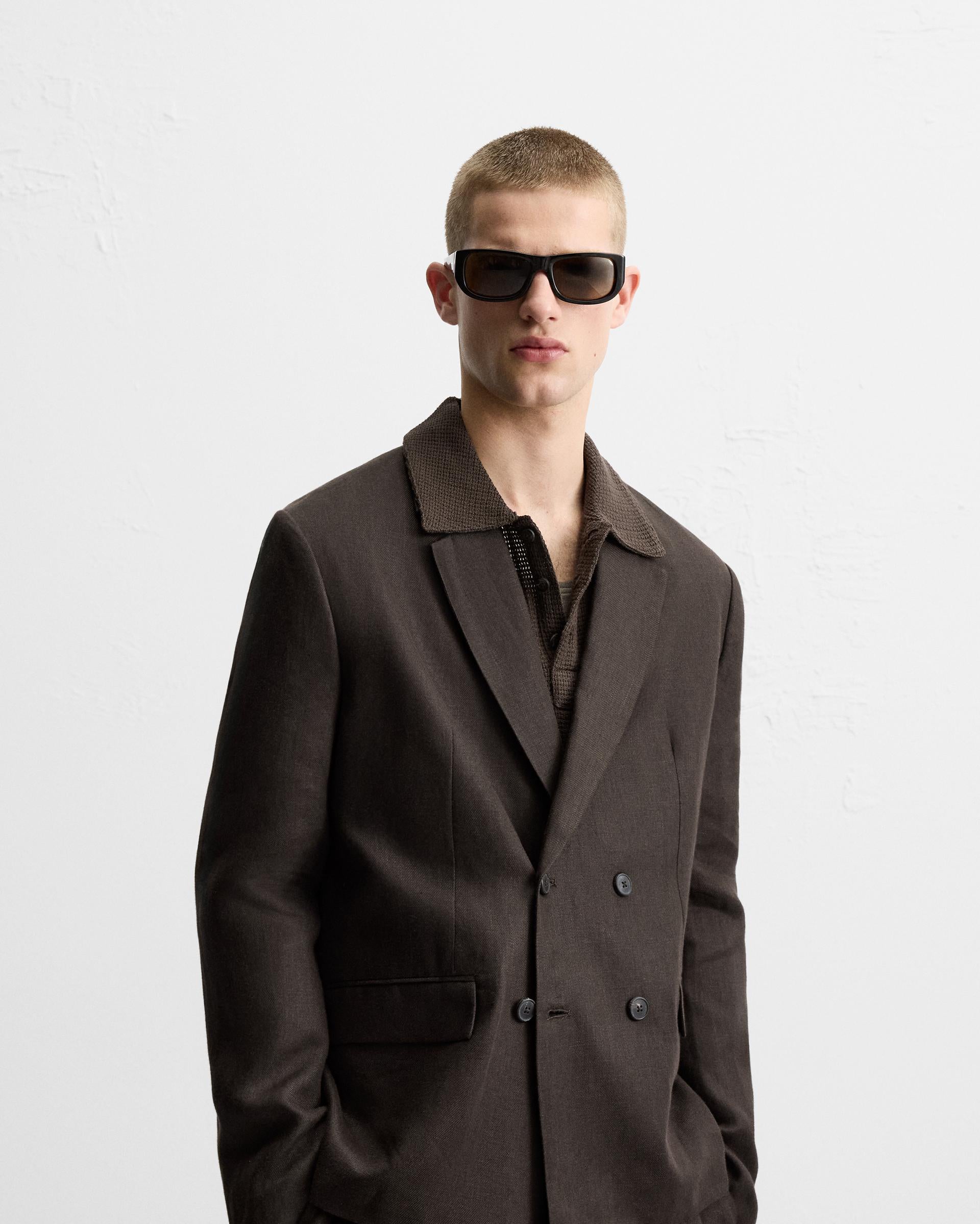 100% LINEN SUIT BLAZER - KANDRA