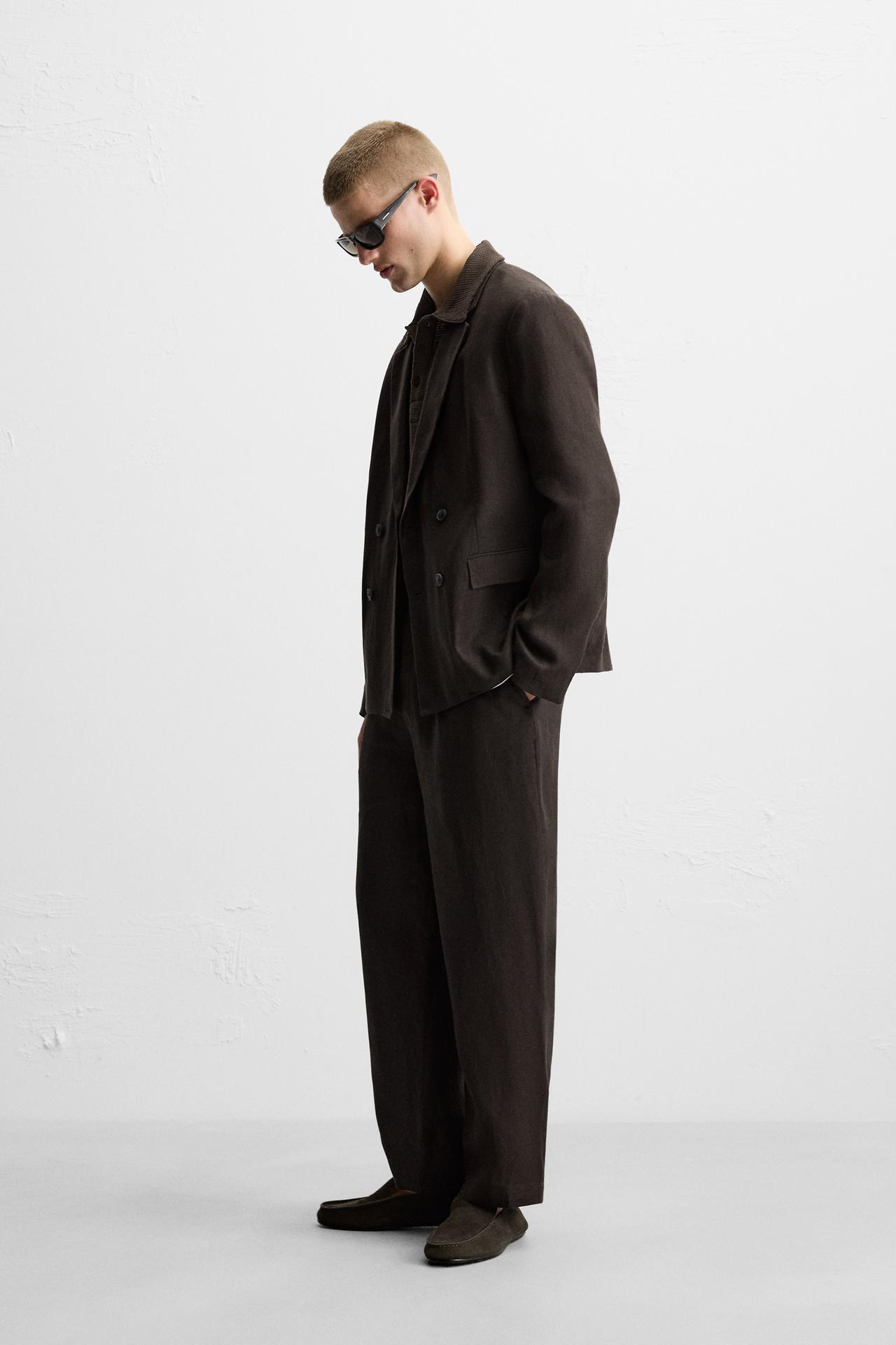 100% LINEN SUIT BLAZER - KANDRA
